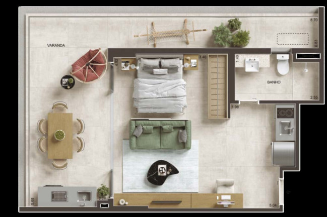 Imagem Imóvel com 1 Quarto à Venda, 67 m² em Copacabana - Rio De Janeiro