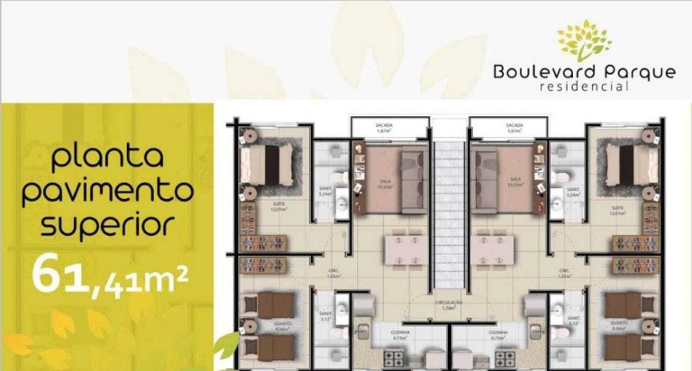 Imagem Apartamento com 2 Quartos à Venda, 61 m² em Recreio Ipitanga - Lauro De Freitas