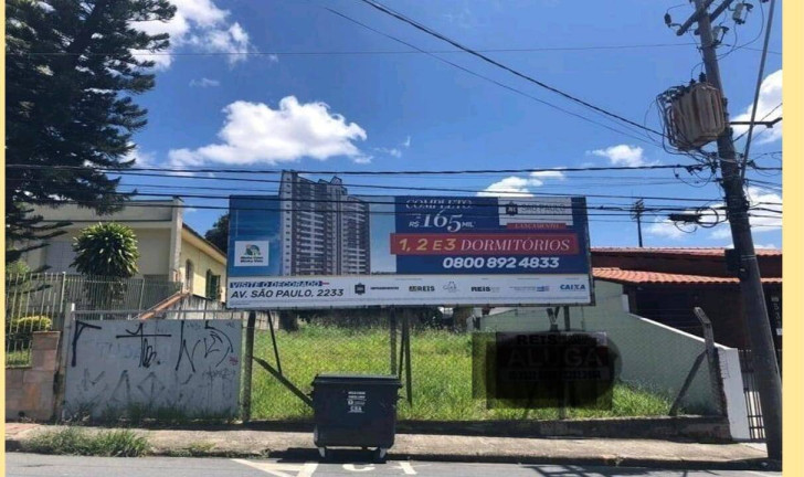 Terreno à Venda, 432 m² em Jardim Santa Rosália - Sorocaba