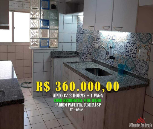 Apartamento com 2 Quartos à Venda, 69 m² em Anhangabaú - Jundiaí
