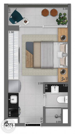 Imagem Studio com 1 Quarto à Venda, 27 m² em Jardim Paulista - São Paulo