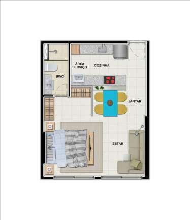 Imagem Apartamento com 1 Quarto à Venda, 36 m² em Pina - Recife Imagem Apartamento com 1 Quarto à Venda, 36 m² em Pina - Recife