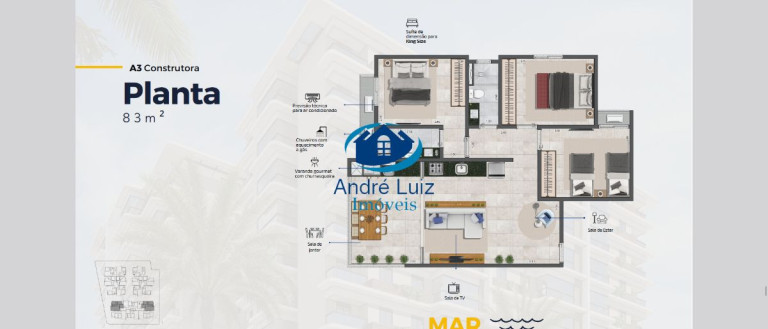 Imagem Apartamento com 2 Quartos à Venda, 60 m² em Massaguaçu - Caraguatatuba Imagem Apartamento com 2 Quartos à Venda, 60 m² em Massaguaçu - Caraguatatuba
