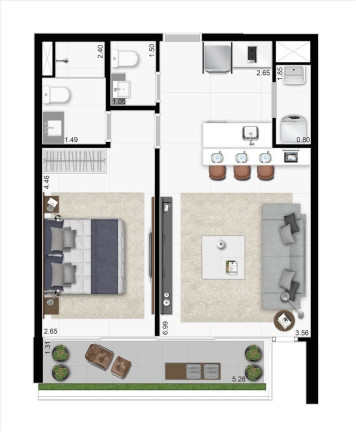 Imagem Apartamento com 1 Quarto à Venda, 57 m² em Pinheiros - São Paulo
