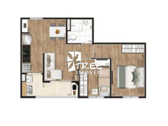 Imagem Apartamento com 2 Quartos à Venda, 43 m² em Vila São João - Guarulhos