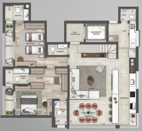 Imagem Apartamento com 2 Quartos à Venda, 88 m² em Perdizes - São Paulo