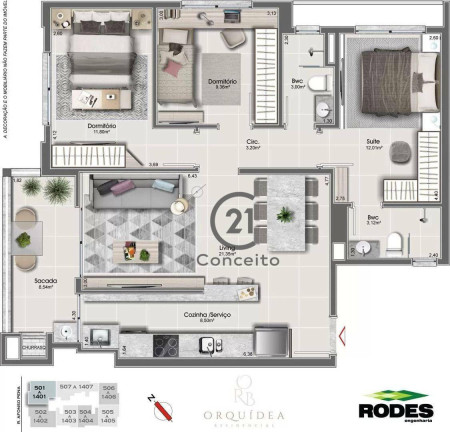 Imagem Apartamento com 3 Quartos à Venda, 92 m² em Canto - Florianópolis