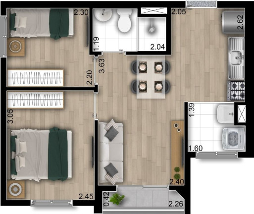 Imagem Apartamento com 2 Quartos à Venda, 37 m² em Vila Carrão - São Paulo Imagem Apartamento com 2 Quartos à Venda, 37 m² em Vila Carrão - São Paulo