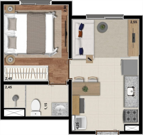 Imagem Apartamento com 2 Quartos à Venda, 33 m² em Jabaquara - São Paulo