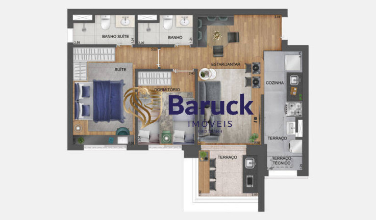 Imagem Apartamento com 2 Quartos à Venda, 64 m² em Santo Amaro - São Paulo Imagem Apartamento com 2 Quartos à Venda, 64 m² em Santo Amaro - São Paulo