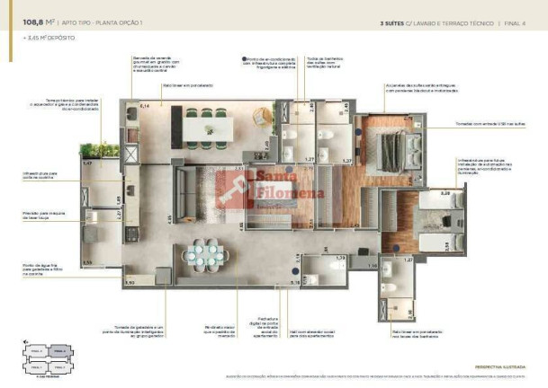 Imagem Apartamento com 3 Quartos à Venda, 112 m² em Campestre - Santo André Imagem Apartamento com 3 Quartos à Venda, 112 m² em Campestre - Santo André