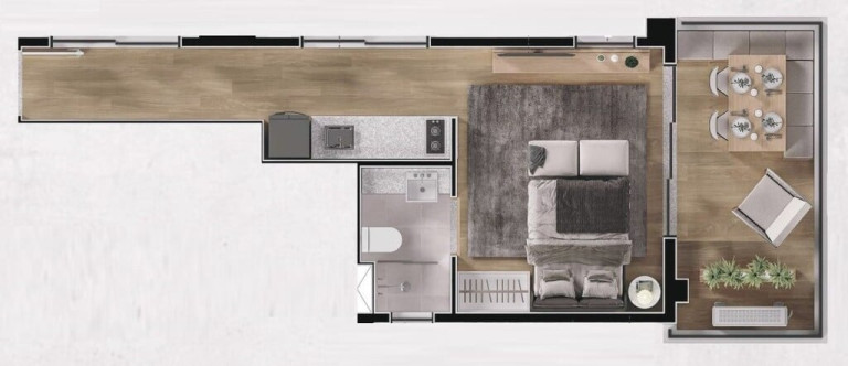 Imagem Apartamento com 1 Quarto à Venda, 100 m² em Jardins - São Paulo