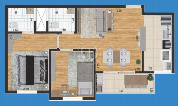 Imagem Apartamento com 2 Quartos à Venda, 54 m² em Utinga - Santo André