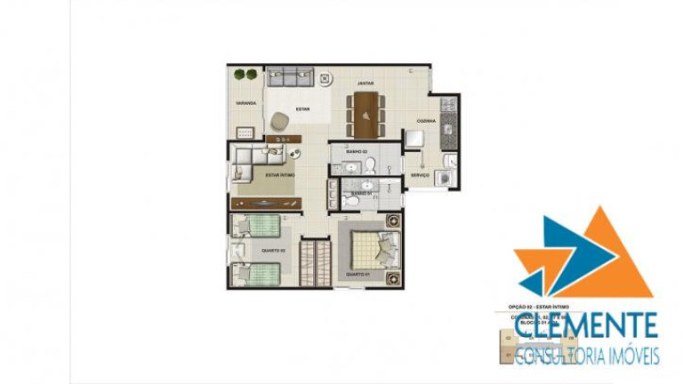 Imagem Apartamento com 3 Quartos à Venda, 69 m² em Planalto - Belo Horizonte Imagem Apartamento com 3 Quartos à Venda, 69 m² em Planalto - Belo Horizonte