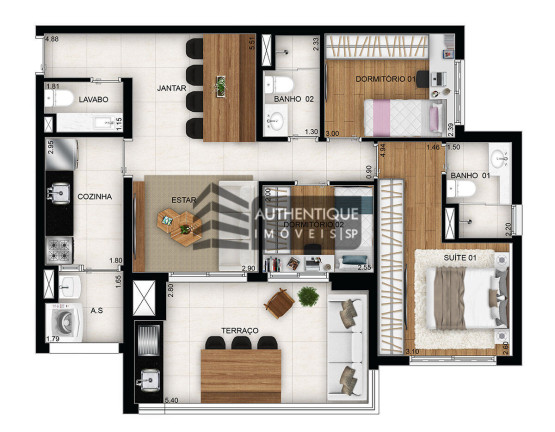 Imagem Apartamento com 3 Quartos à Venda, 110 m² em Alto Da Boa Vista - São Paulo Imagem Apartamento com 3 Quartos à Venda, 110 m² em Alto Da Boa Vista - São Paulo