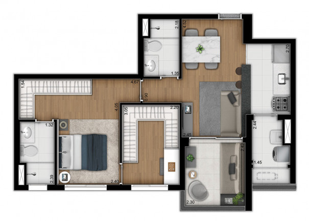 Imagem Apartamento com 3 Quartos à Venda, 78 m² em Vila Monte Alegre - São Paulo Imagem Apartamento com 3 Quartos à Venda, 78 m² em Vila Monte Alegre - São Paulo