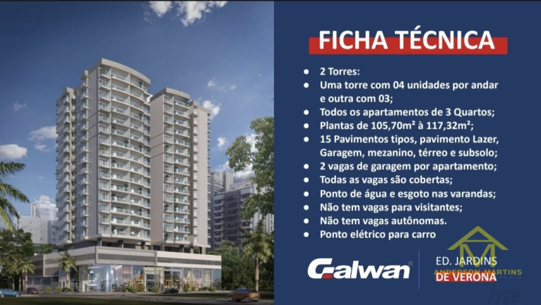 Apartamento com 3 Quartos à Venda, 105 m² em Itapuã - Vila Velha