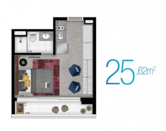 Imagem Apartamento com 2 Quartos à Venda, 55 m² em Centro - São Paulo Imagem Apartamento com 2 Quartos à Venda, 55 m² em Centro - São Paulo