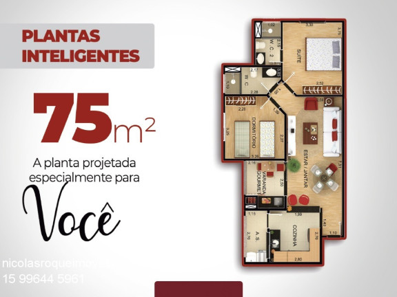 Imagem Apartamento com 2 Quartos à Venda, 75 m² em De Lorenzi - Boituva Imagem Apartamento com 2 Quartos à Venda, 75 m² em De Lorenzi - Boituva