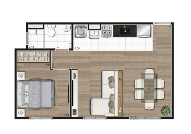 Imagem Apartamento com 2 Quartos à Venda, 40 m² em Sítio Da Figueira - São Paulo