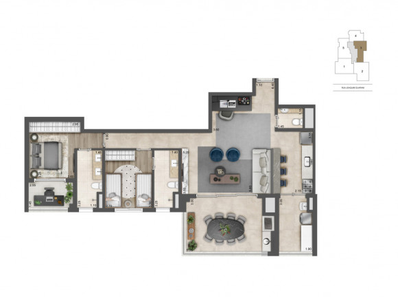 Imagem Apartamento com 3 Quartos à Venda, 156 m² em Brooklin - São Paulo Imagem Apartamento com 3 Quartos à Venda, 156 m² em Brooklin - São Paulo