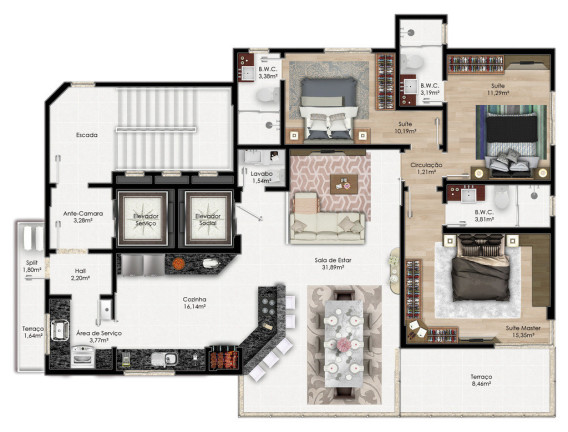 Imagem Apartamento com 3 Quartos à Venda, 118 m² em Centro - Balneário Camboriú Imagem Apartamento com 3 Quartos à Venda, 118 m² em Centro - Balneário Camboriú