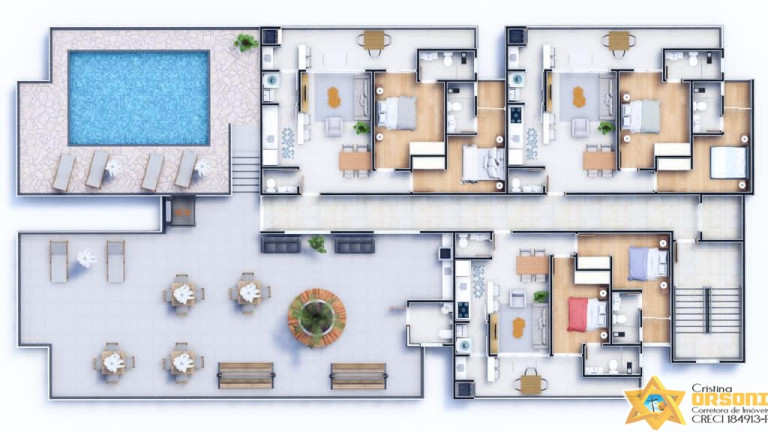 Apartamento com 2 Quartos à Venda, 64 m² em Itaguá - Ubatuba
