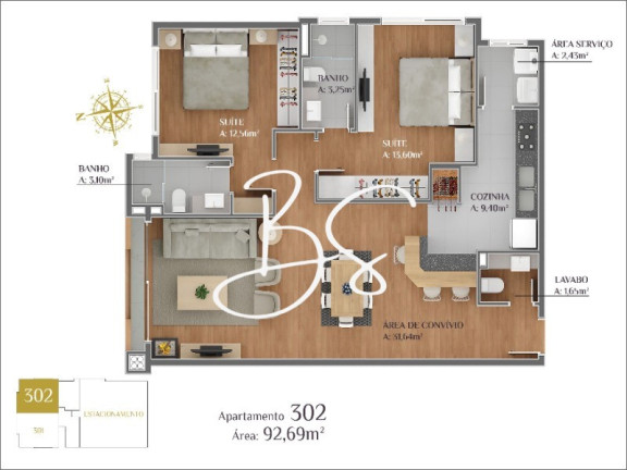 Imagem Apartamento com 1 Quarto à Venda, 58 m² em Lagos Do Bosque - Gramado