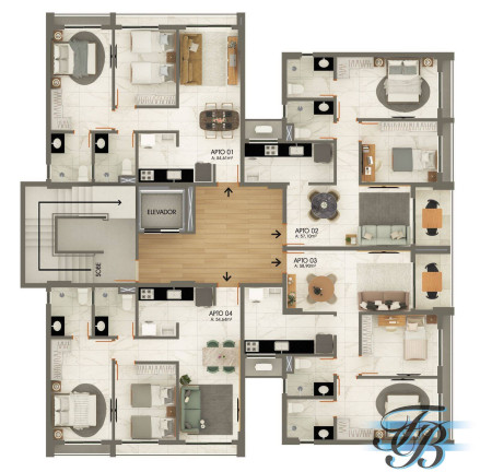 Imagem Apartamento com 2 Quartos à Venda, 54 m² em Aeroclube - João Pessoa