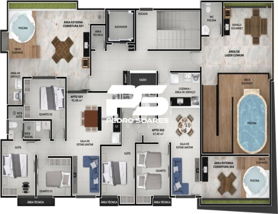 Imagem Imóvel com 2 Quartos à Venda, 53 m² em Torre - João Pessoa Imagem Imóvel com 2 Quartos à Venda, 53 m² em Torre - João Pessoa