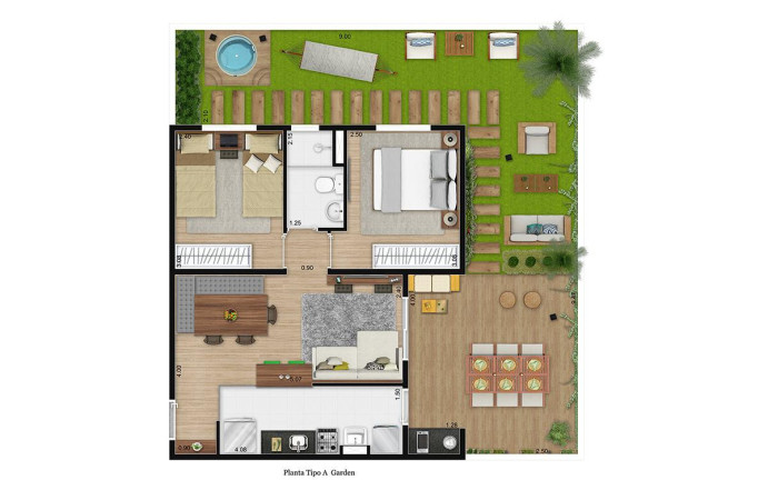 Imagem Apartamento com 2 Quartos à Venda, 45 m² em Oasis Itu - Itu Imagem Apartamento com 2 Quartos à Venda, 45 m² em Oasis Itu - Itu