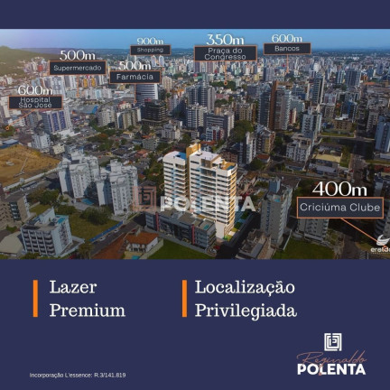 Imagem Apartamento com 3 Quartos à Venda, 98 m² em Centro - Criciúma Imagem Apartamento com 3 Quartos à Venda, 98 m² em Centro - Criciúma