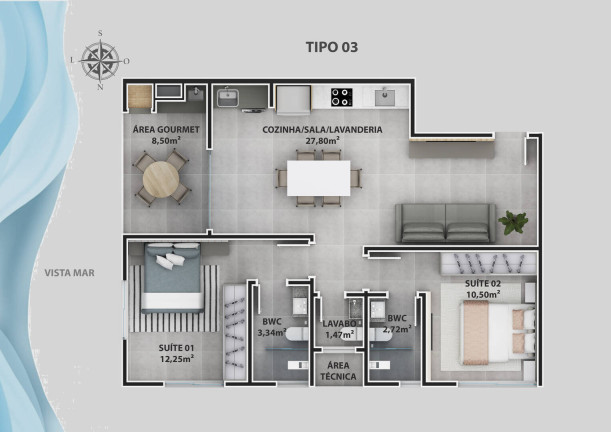 Imagem Apartamento com 2 Quartos à Venda, 74 m² em Centro - Balneário Piçarras Imagem Apartamento com 2 Quartos à Venda, 74 m² em Centro - Balneário Piçarras