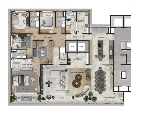 Imagem Apartamento com 4 Quartos à Venda, 301 m² em Indianópolis - São Paulo Imagem Apartamento com 4 Quartos à Venda, 301 m² em Indianópolis - São Paulo