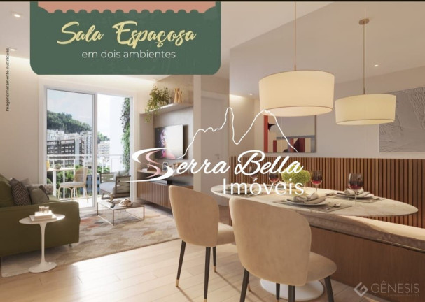 Apartamento com 2 Quartos à Venda, 55 m² em Nogueira - Petrópolis
