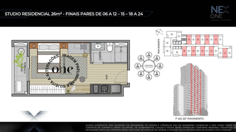 Imagem Imóvel à Venda, 26 m² em Consolação - São Paulo Imagem Imóvel à Venda, 26 m² em Consolação - São Paulo