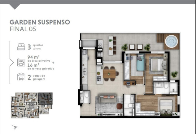 Imagem Apartamento com 3 Quartos à Venda, 94 m² em Cabral - Curitiba