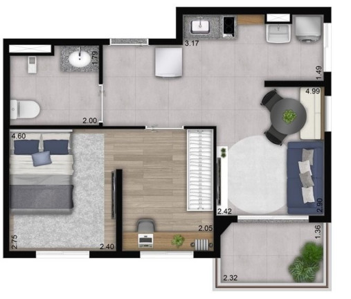 Imagem Imóvel com 2 Quartos à Venda, 40 m² em Perdizes - São Paulo