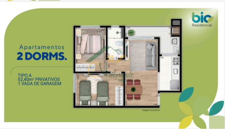 Imagem Apartamento com 2 Quartos à Venda, 52 m² em Xaxim - Curitiba Imagem Apartamento com 2 Quartos à Venda, 52 m² em Xaxim - Curitiba