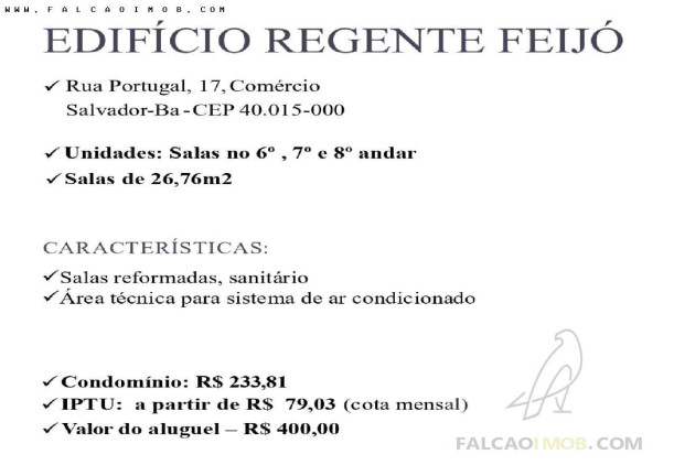 Imagem Sala Comercial para Alugar, 26 m² em Comércio - Salvador Imagem Sala Comercial para Alugar, 26 m² em Comércio - Salvador