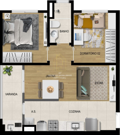 Imagem Apartamento com 2 Quartos à Venda, 53 m² em Medeiros - Jundiaí Imagem Apartamento com 2 Quartos à Venda, 53 m² em Medeiros - Jundiaí