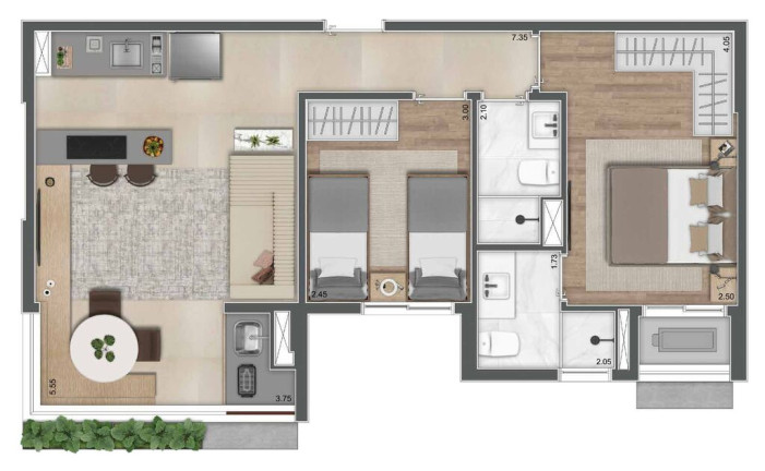 Imagem Apartamento com 3 Quartos à Venda, 83 m² em Brooklin Paulista - São Paulo Imagem Apartamento com 3 Quartos à Venda, 83 m² em Brooklin Paulista - São Paulo