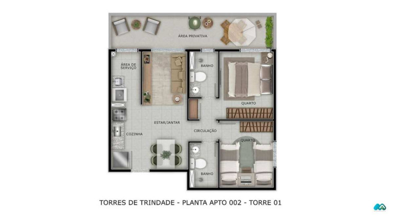 Imagem Apartamento à Venda, 36 m² em Tabuleiro Do Martins - Maceió