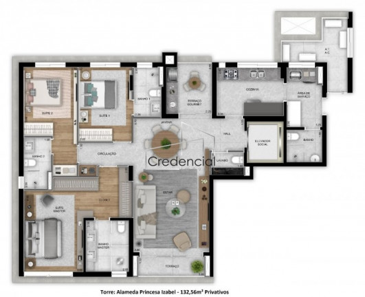 Imagem Apartamento com 3 Quartos à Venda, 132 m² em Bigorrilho - Curitiba Imagem Apartamento com 3 Quartos à Venda, 132 m² em Bigorrilho - Curitiba