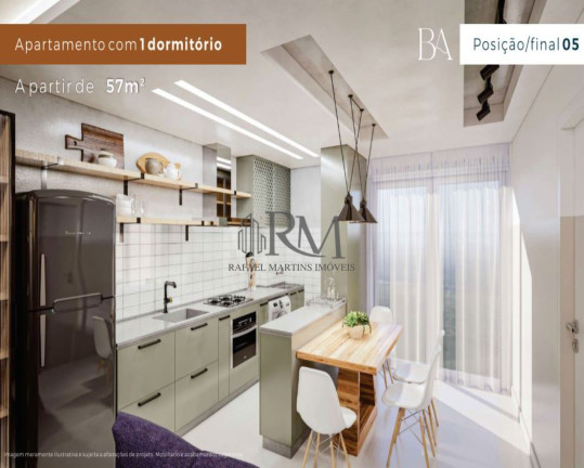Imagem Apartamento com 1 Quarto à Venda, 57 m² em Barreiros - São José