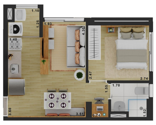 Imagem Imóvel com 1 Quarto à Venda, 29 m² em Mooca - São Paulo