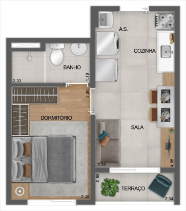 Imagem Apartamento com 1 Quarto à Venda, 29 m² em Saúde - São Paulo Imagem Apartamento com 1 Quarto à Venda, 29 m² em Saúde - São Paulo
