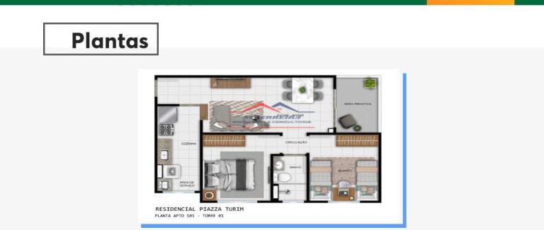 Imagem Apartamento com 2 Quartos à Venda, 37 m² em Glebas Califórnia - Piracicaba
