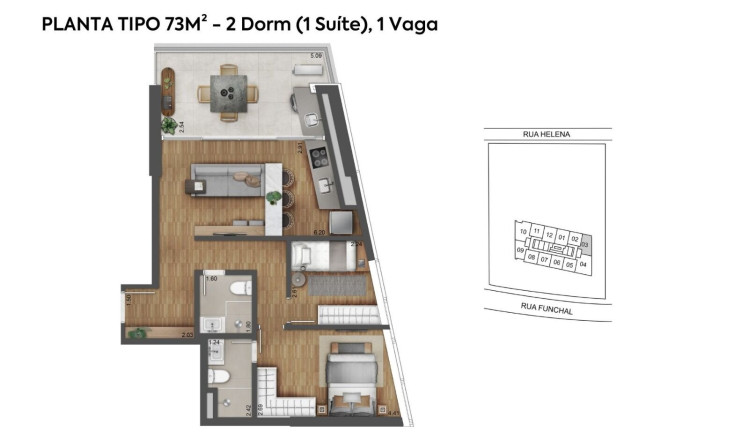 Imagem Apartamento com 2 Quartos à Venda, 73 m² em Vila Olímpia - São Paulo
