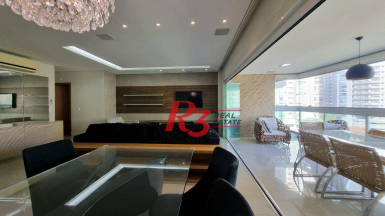 Imagem Apartamento com 3 Quartos para Alugar, 178 m² em Gonzaga - Santos